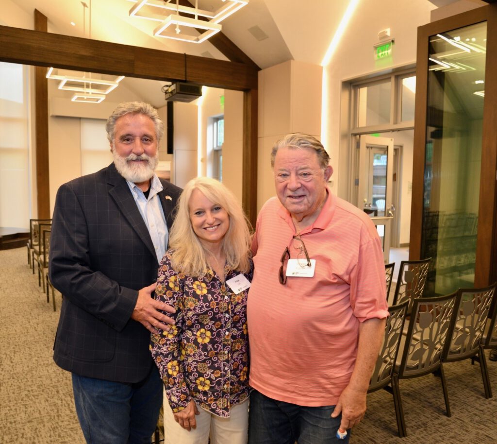 From left, Pastor Jim Tarr, Pam Tarr, David Kudish. Jewish National Fund USA/Courtesy Photo